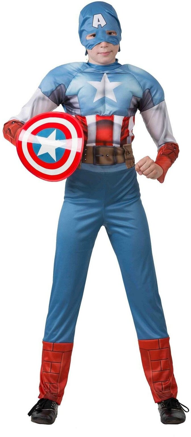 Костюм Капитан Америка (5091), размер 122, цвет мультиколор, бренд Батик