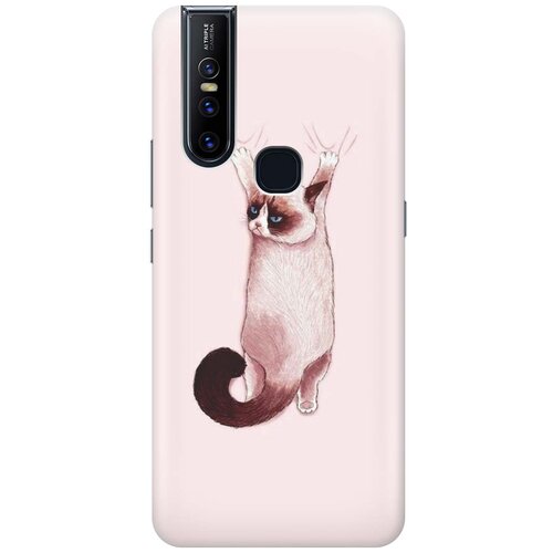 фото Cиликоновый чехол на vivo v15 / виво в15 с принтом "недовольный кот" gosso