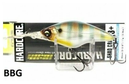 Воблер Duel Hardcore Shad Crank 3+ 60 (F) 60mm R1186-BBG