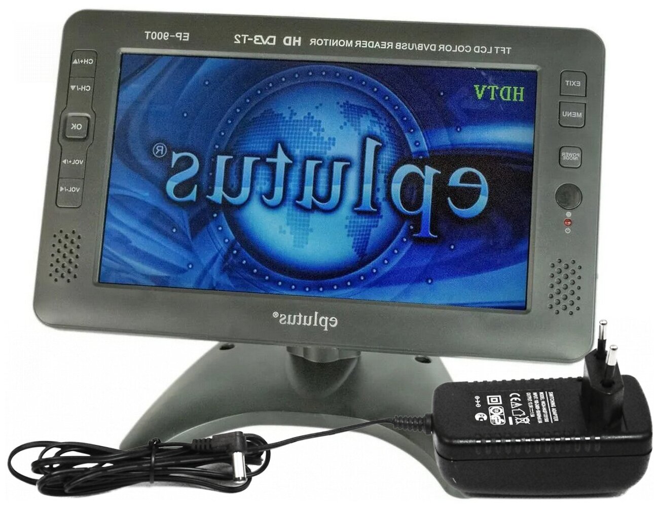 Портативный телевизор Эплутус EP-900T (F1420EU) 9 DVB-T2 с встроенным аккумулятором - цифровой ЖК - телевизор с экраном 9