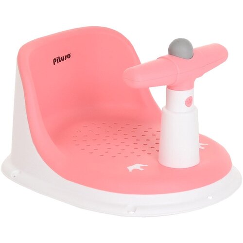 Сиденье для купания Pituso с пищалкой Pink/Розовый пластиковое сиденье для ванны для новорожденных от 6 до 18 месяцев рама сиденья для ванны может сидеть нескользящее детское кресло для ванн