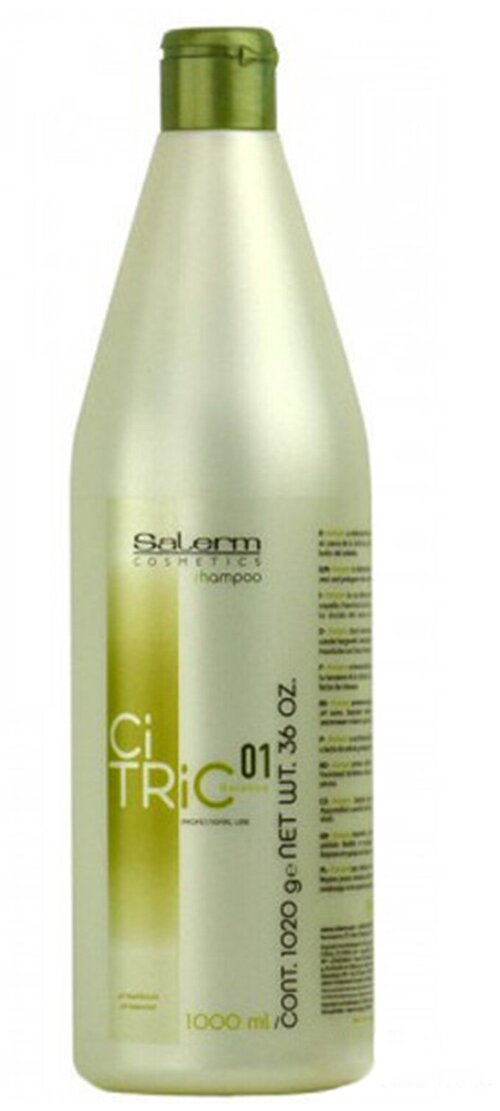 Salerm Cosmetics шампунь Citric Balance для окрашенных волос, 1000 мл