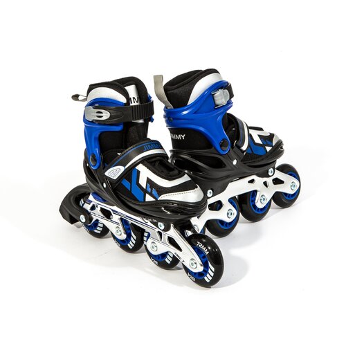фото Коньки роликовые раздвижные calambus jimmy sum черный/синий р.34-37 / ролики
