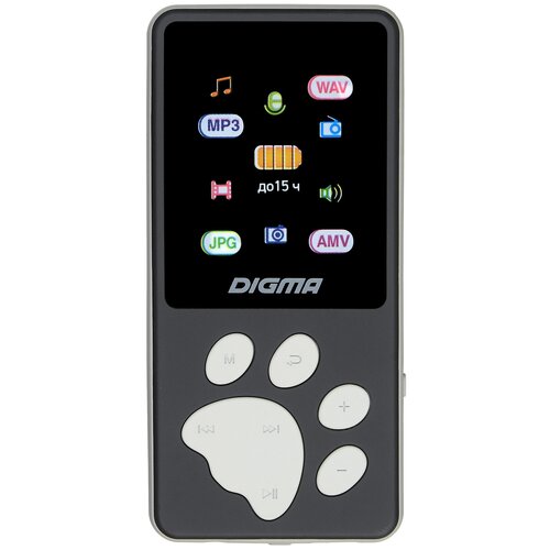 Плеер DIGMA S4 8 GB черный/серый