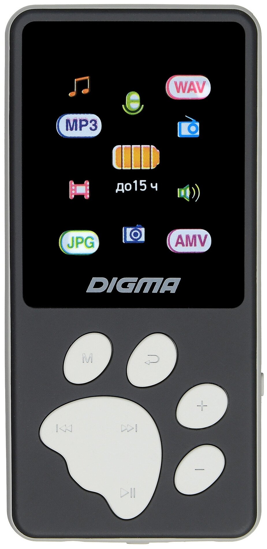 MP3-плеер DIGMA S4 8 ГБ, RU, черный/серый