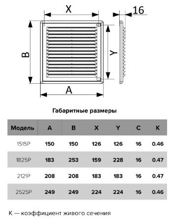 Решетка 1515Р (П1515М) - фотография № 16