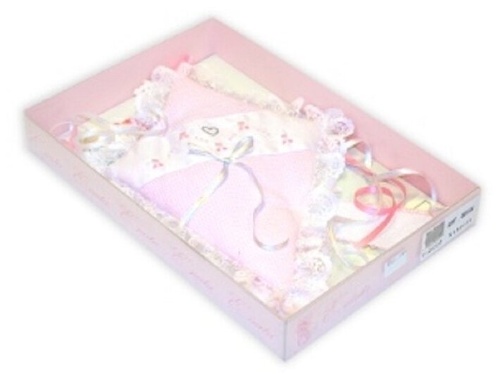 La Fatina Украшение для комнаты новорожденного (розовый ромбик с кружевами) - фотография № 2