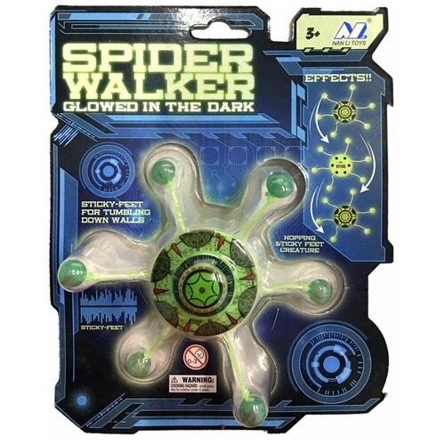 Игрушка-антистресс Nan Li Spider Walker, белый/зеленый игрушка антистресс звезда 549203