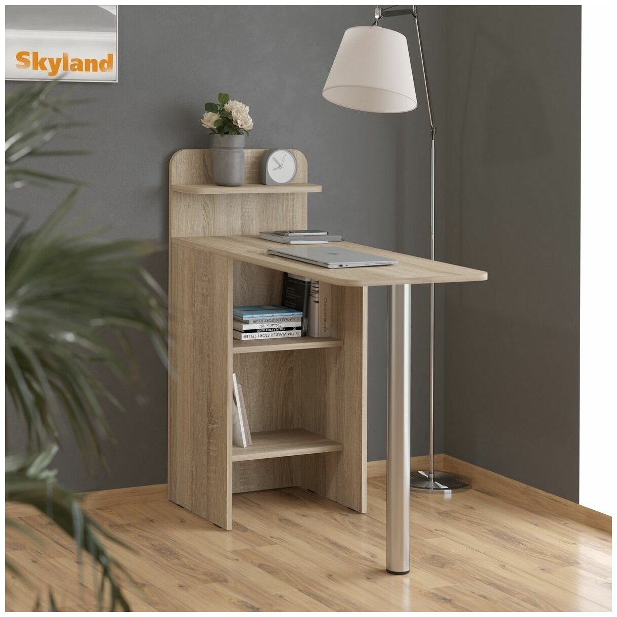 фото Стол для ноутбука / маникюрный стол трансформер SKYLAND COMP CD 9510, дуб сонома светлый, 95х45х100 см