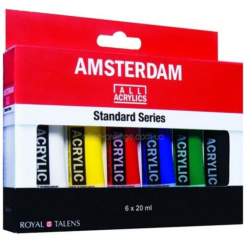 Набор акриловых красок Talens Amsterdam Стандарт 6 цветов*20 мл, 17820406