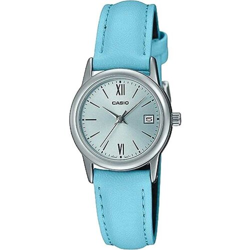 Наручные часы CASIO LTP-V002L-2B3, голубой наручные часы casio наручные часы casio ltp v002l 1b3 черный