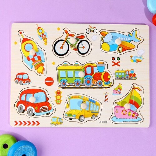 Рамка-вкладыш Учим транспорт 596₽