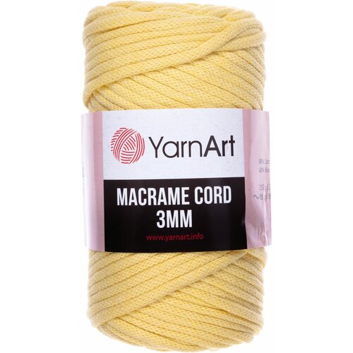 Пряжа YarnArt Macrame cord 3mm 60%хлопок/40%полиэстер/вискоза, 85м, 250г