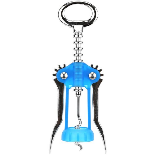 Штопор-бабочка металлический с пластмассовым корпусом Эконом 17х55х35см цвета микс в блистере 545₽