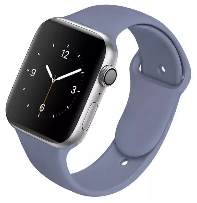 Силиконовый ремешок для Apple Watch 38/40/41 mm темно-лавандовый размер s/m