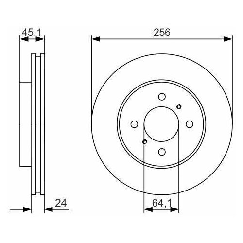 Тормозной диск BOSCH 0986479R51