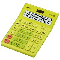 Калькулятор CASIO GR-12, салатовый, 12 разрядов, бухгалтерский
