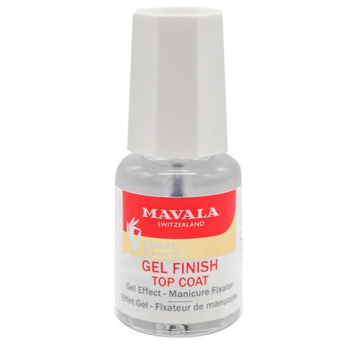 Mavala Верхнее покрытие Gel Finish Top Coat, прозрачный, 5 мл mavala верхнее покрытие gel finish top coat прозрачный 5 мл