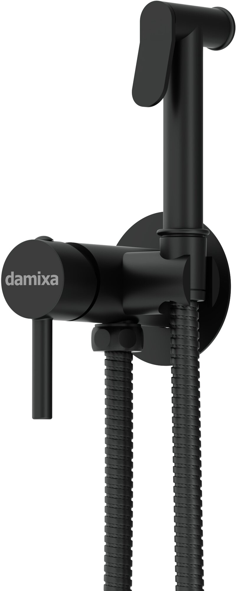 Гигиенический душ со смесителем Damixa Option 217000000 черный матовый