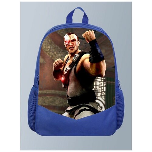 Голубой рюкзак с принтом игра Мортал Комбат Mortal Kombat, Файтинг - 205