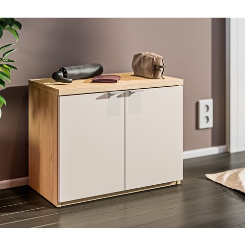 Тумба столплит Афина СБ-3315 для обуви в прихожую в коридор Дуб ВинченцаКашемир серый 59х46х33 см 4880₽