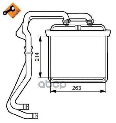 Радиатор Печки NRF арт. 54215