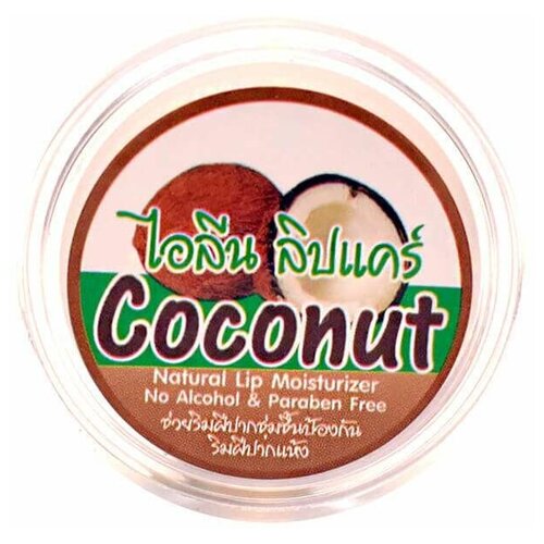 бальзам для губ увлажняющий кокос ilene 10г таиланд ILene Бальзам для губ Кокос, бежевый