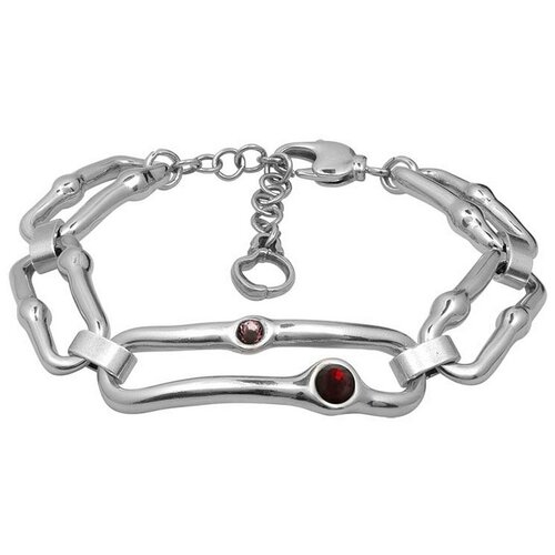 фото Браслет ciclon, azami, с чешскими кристаллами, cn-223101 красный