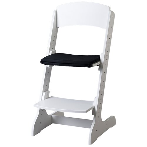 фото Набор: растущий стул alpika-brand eco materials сlassic, белоснежка плюс мягкая сидушка на сидение черная