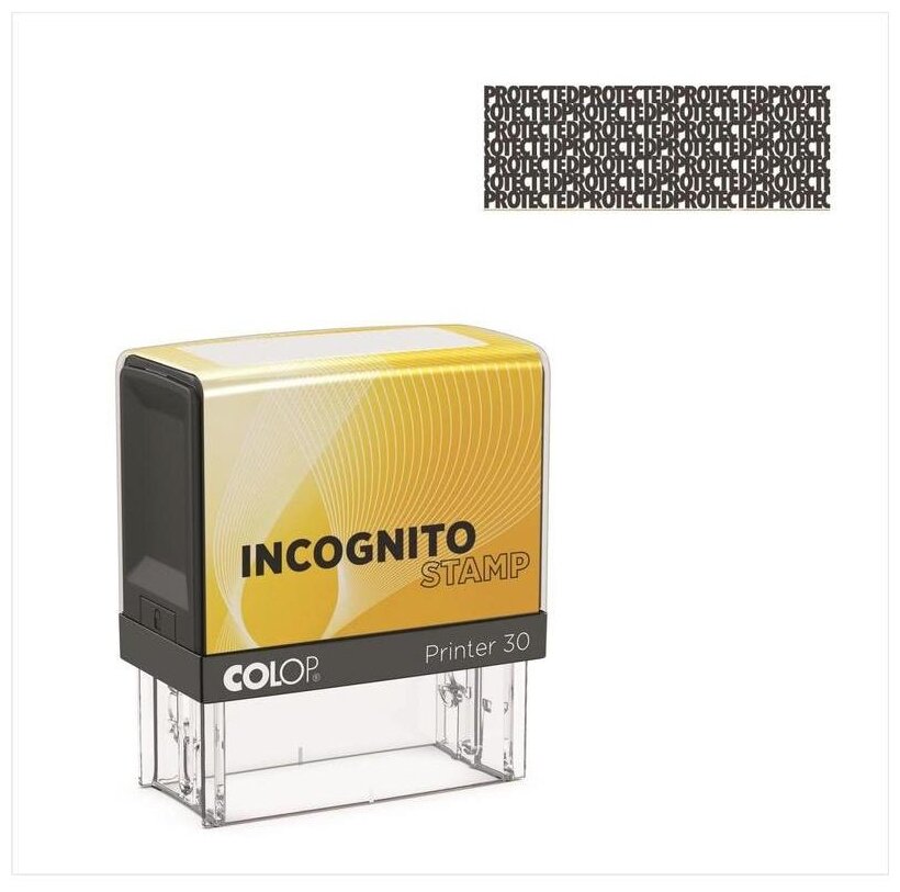 Штамп COLOP Printer 30 Incognito прямоугольный 18x47 мм