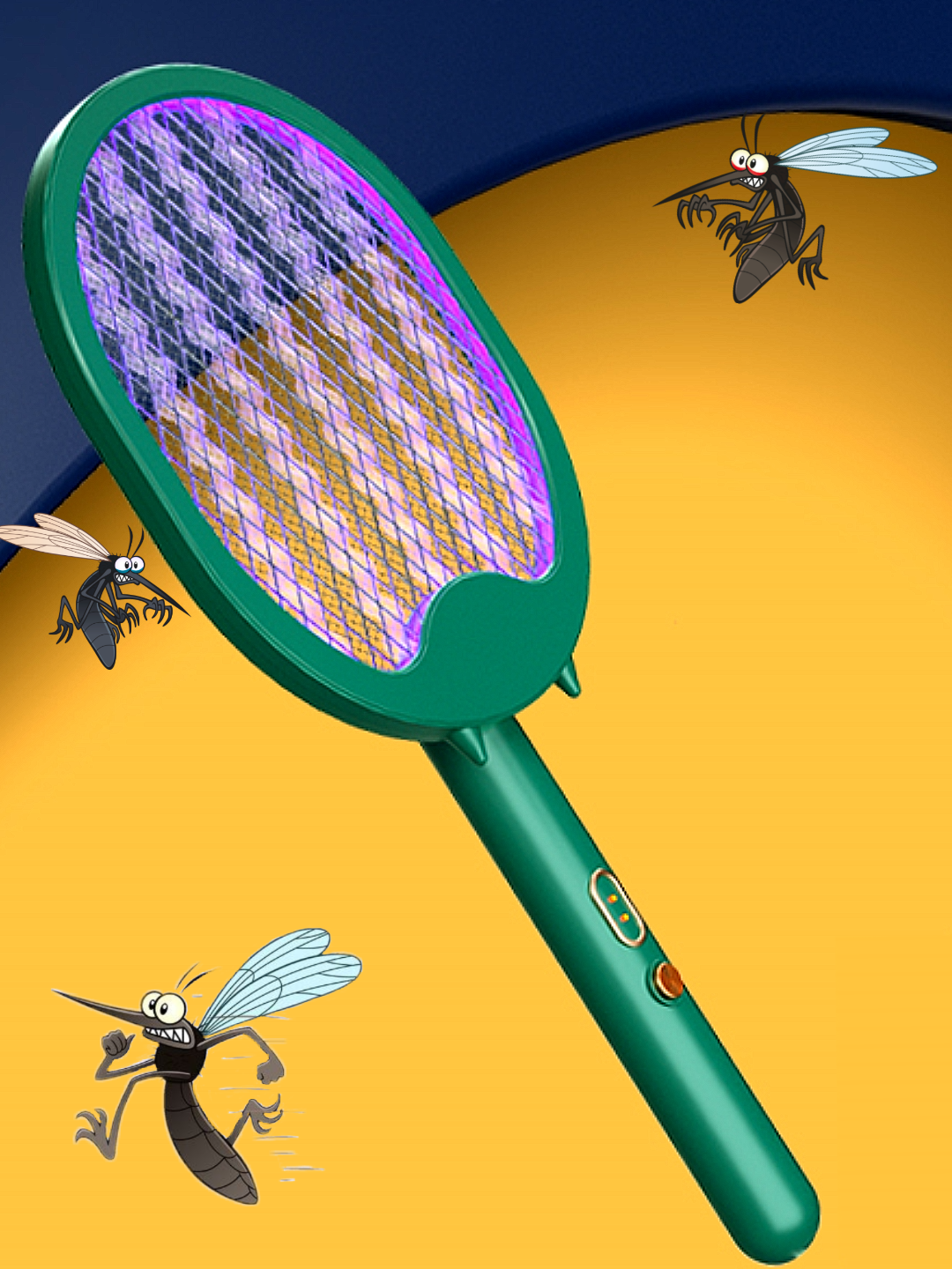 Электрическая мухобойка убийца насекомых, мух, комаров, ос - фотография № 1