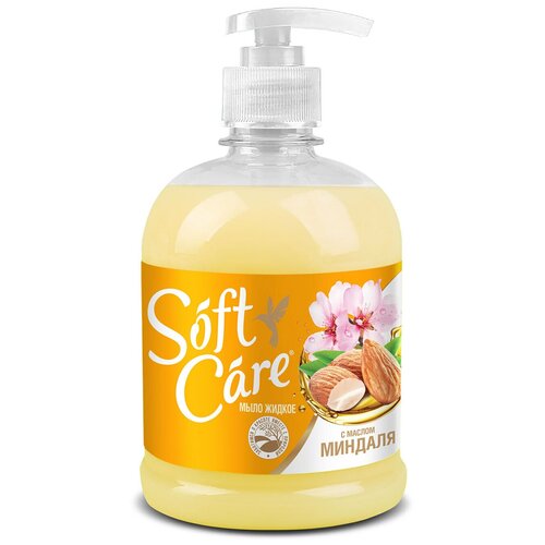 Romax Мыло жидкое Soft Care с маслом миндаля, 500 мл, 500 г