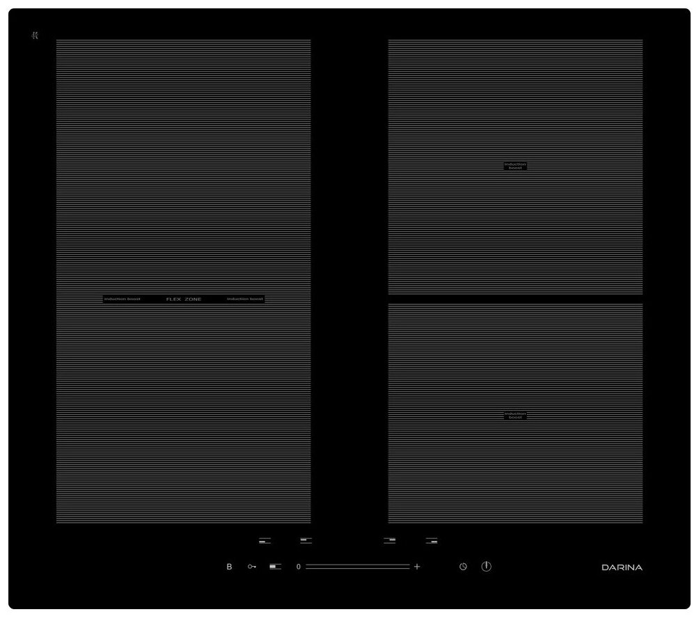 Встраиваемая электрическая панель Darina 5P9 EI 304 B чёрный - фотография № 1