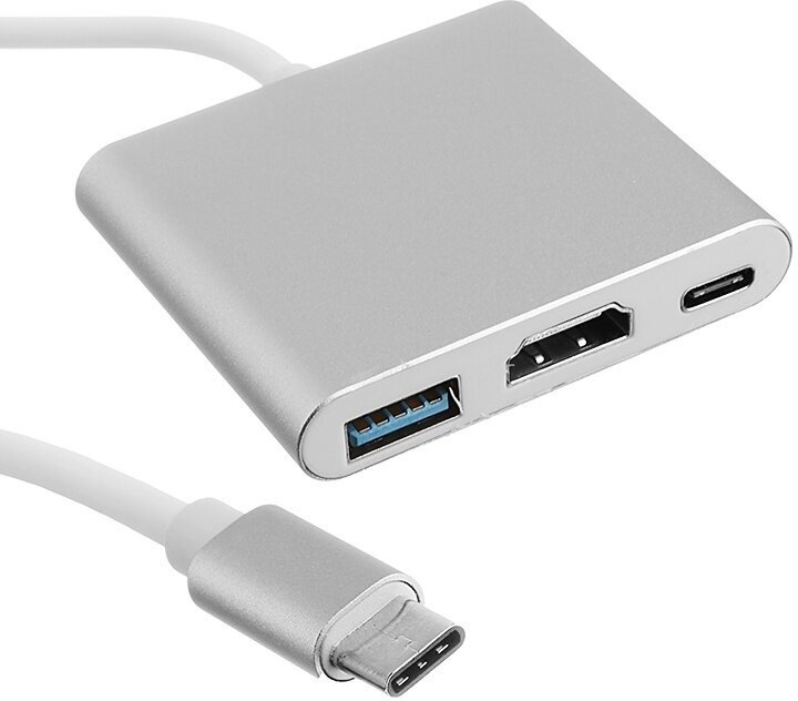 USB-концентратор Palmexx USB C (m) - HDMI (f) / USB A (f) / USB C (f) (PX/HUB-USBC-HDMI-USB) разъемов: 3