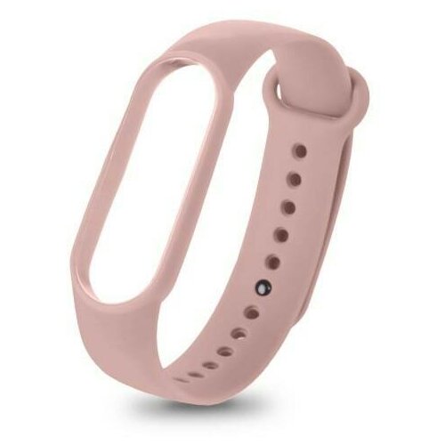 Сменный ремешок Isa для Xiaomi Mi Band 5/ Mi Band 6 flesh pink (Розовый) сменный ремешок isa для xiaomi mi band 5 mi band 6 pink розовый