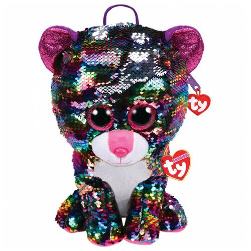 фото Рюкзак ty леопард с пайетками многоцветный 95024