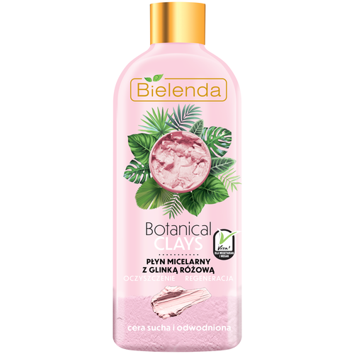 Купить Bielenda веганская мицеллярная вода с розовой глиной Botanical Clays, 500 мл