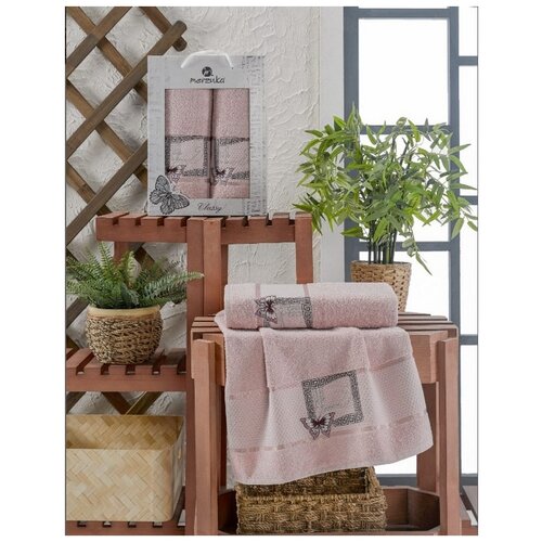 фото Oran merzuka полотенце classy цвет: светло-розовый (50х90 см,70х140 см) br41137