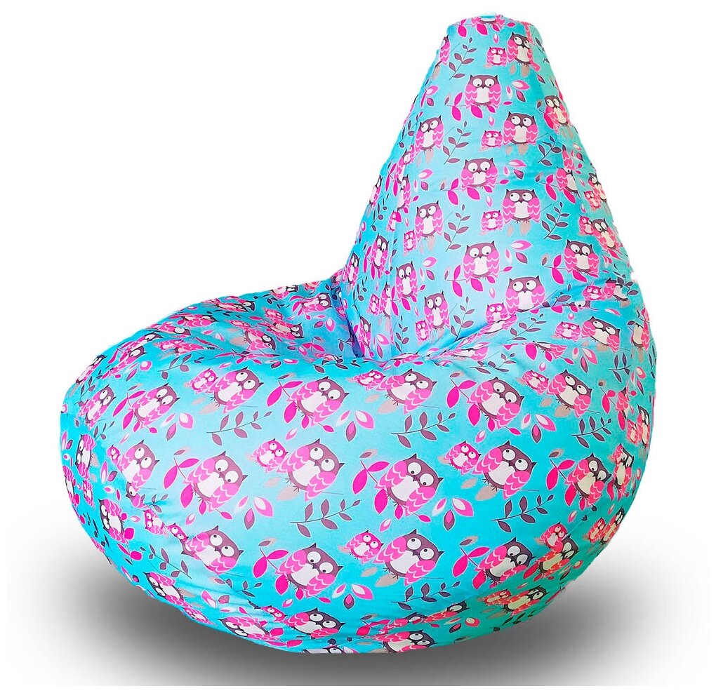 MyPuff кресло-мешок Груша, размер ХХХL-Стандарт, оксфорд, Совы