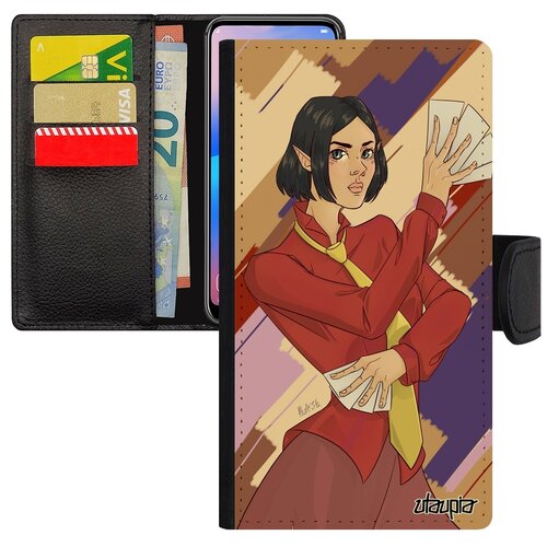 фото Чехол-книжка на мобильный redmi note 6 pro, "фокусник" фокус аниме utaupia