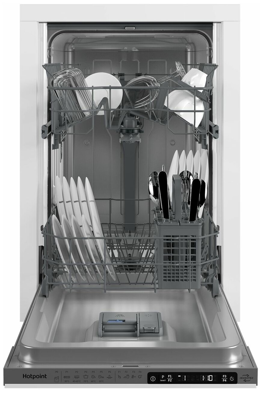 Встраиваемая посудомоечная машина 45 см Hotpoint HIS 1C69 - фотография № 2