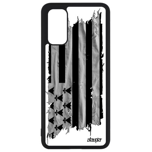 фото Чехол на телефон galaxy s20, s20 5g, "флаг бретани на ткани" государственный страна utaupia