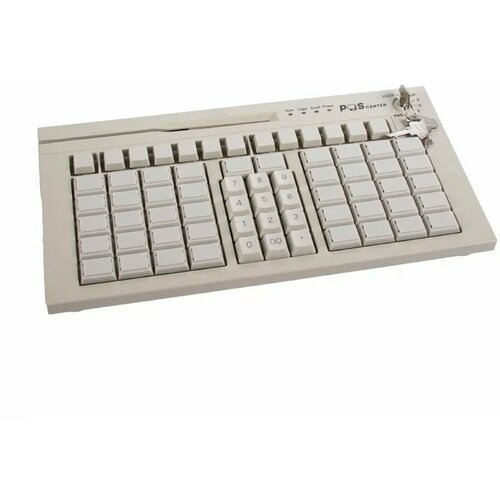 Poscenter S67 LIte клавиатура программируемая (67 клавиш, ключ, USB) бела