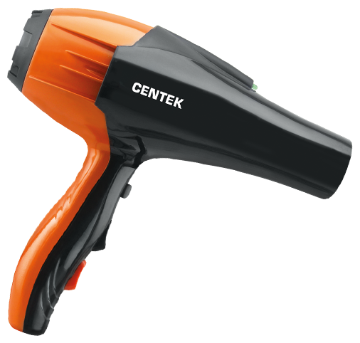 Фен Centek CT-2226 Professional (черн/оранж) 2200Вт, мощный AC мотор, 5 режимов, 2 концентратора - фотография № 1