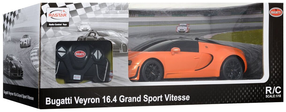 Гоночная машина Rastar Bugatti Veyron Grand Sport Vitesse (53900) 1:18 25