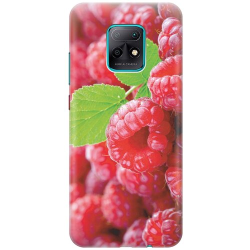 фото Cиликоновый чехол на xiaomi redmi 10x 5g / сяоми редми 10х 5г с принтом "малинка" gosso