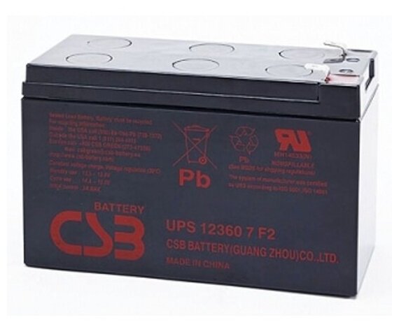 Аккумуляторная батарея для ИБП Csb UPS123607 12V 7,5Ah