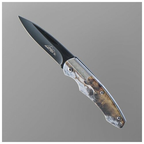 фото Нож перочинный "медведь на охоте", складной лезвие 6,5 см мастер к.