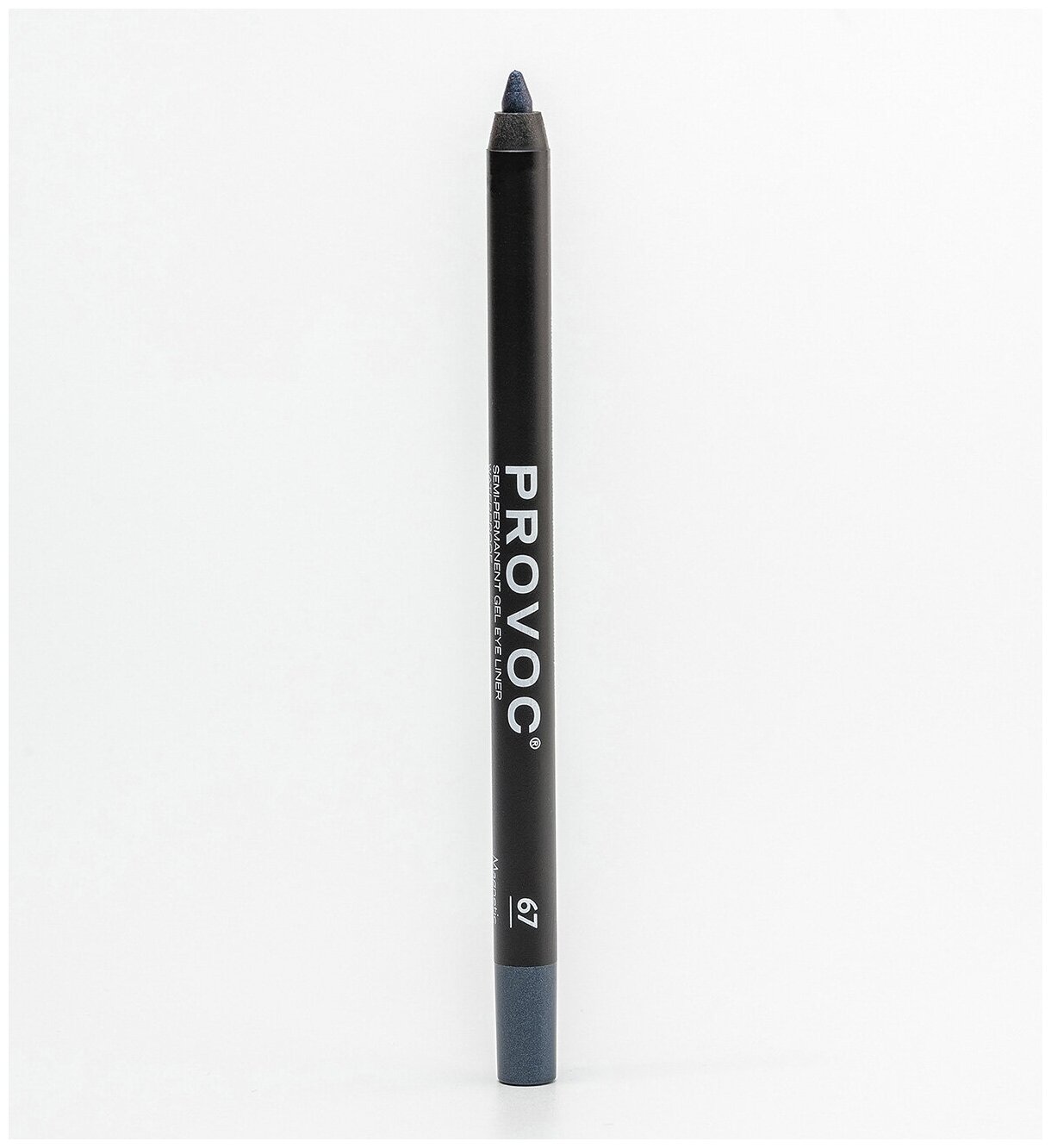 Provoc Gel Eye Liner 67 Magnetic Гелевая подводка в карандаше для глаз (цв. тем-сапфировый, шиммер)