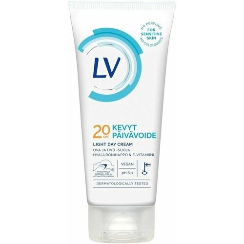 LV 60 мл легкий дневной крем SPF 20 (Из Финляндии)